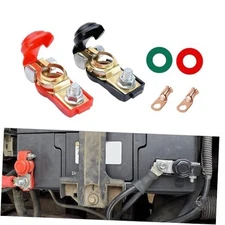 2PCS Car Battery Terminal Connector, Battery Cable Ends, Pure Copper Battery 