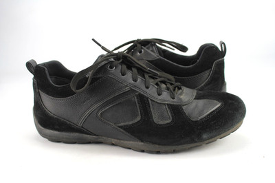 Geox Gr.44 Herren Comfort Halbschuhe Slipper Sneaker Schwarz   M 97