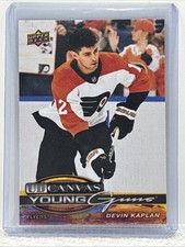 Philadelphia Flyers Devin Kaplan 2025-26 UD Series 2 Young Guns Canvas #C-221