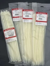 Zip Cable Ties 14.5” 400 Count 100/Bag Brundy TF45D14/512120 Nylon Natural 40lb