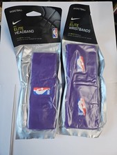 Nike Elite Wristbands  Headband Men's Purple New NBA Licensed Basketball