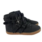 Radii Straight Jacket Shoes Mens Size 13 Black Strap Buckle High Top Sneakers