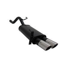 Novus Sportauspuff für Opel Corsa D 2x76mm SR-Design Endschalldämpfer mit ABE