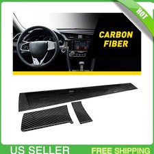 Carbon Fiber Interior Dashboard Decoration Cover Trim For Honda Civic 2016-2021