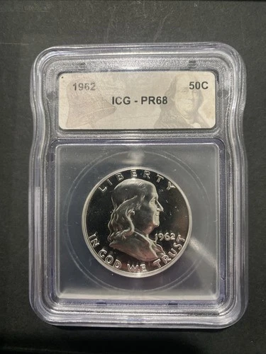 1962 Franklin Half Dollar PR68 ICG