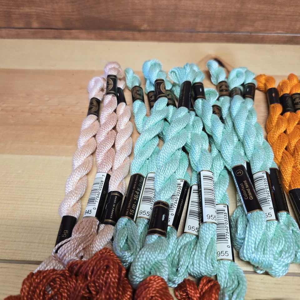 DMC #3 Lot of 43 Coton Perle Cotton Embroidery Thread Twist Skeins Multi Color - Image 2 of 4