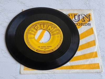 Sonny Burgess seltene US Sammler  '45 '' Red headed Woman'' Sun Records 247