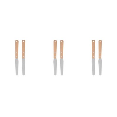 3 PCS Ton-Reparaturmesser Aus Holz Keramikwerkzeuge Für Art Palette Knives