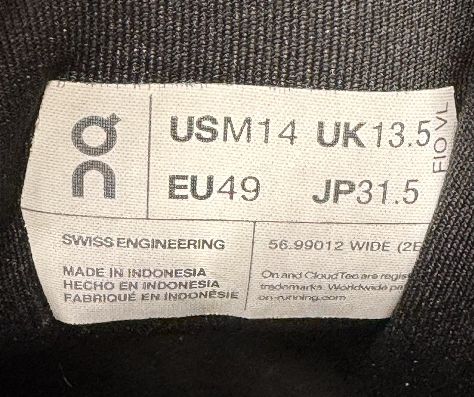 On Cloudrunner Men’s Size 14 Eclipse and Frost Gr… - image 8