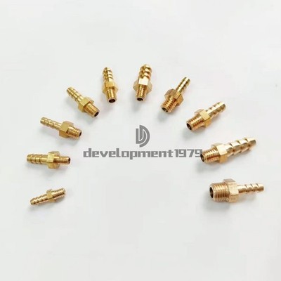 1PC Brass Hose Barb Fittings Metric Male Thread M4 M5 M6 M8 Barb Ф3~10mm *gb