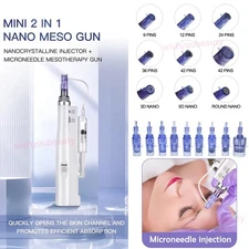 12/24/36Pin Nano Skin Water Pen Care Facial Wrinkle Removal Rejuvenation Machine