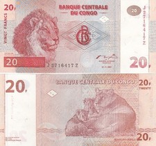 Congo DR - 20 Francs 1997 UNC P. 88A Lemberg-Zp