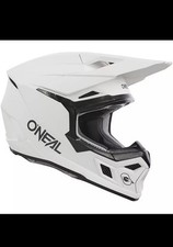 CASCO O'NEAL 3SRS V.24 BIANCO SOLIDO ADULTO MEDIO MX ENDURO TRAIL VISIERA OFF ROAD