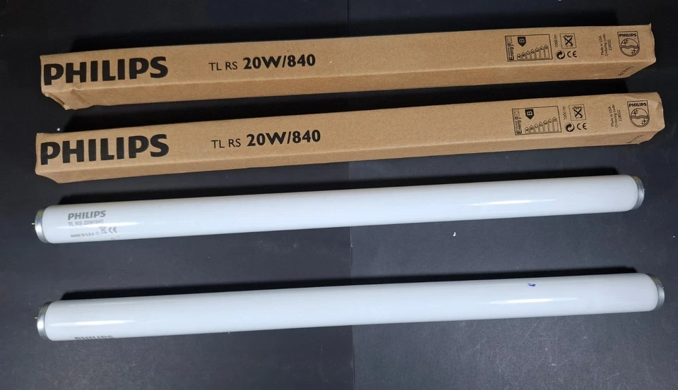 2 x 20W T12 Rapid Start Fluorescent Tubes 4000K Cool White 600mm TL RS 20W/840 - Image 4 of 4