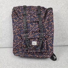 Zaino Herschel nero floreale gotico scomparto per laptop donna scuola viaggio borsa
