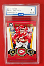 2024 PANINI DONRUSS CHAMP IS HERE #1 PATRICK MAHOMES II GEM MT 10