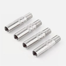 For Car Truck Van Chrome Tyre Wheel Valve Extension Extender Caps Stem 4pc For Car Truck Van Chrome Tyre Wheel Valve Extension Extender Caps Stem 4pc