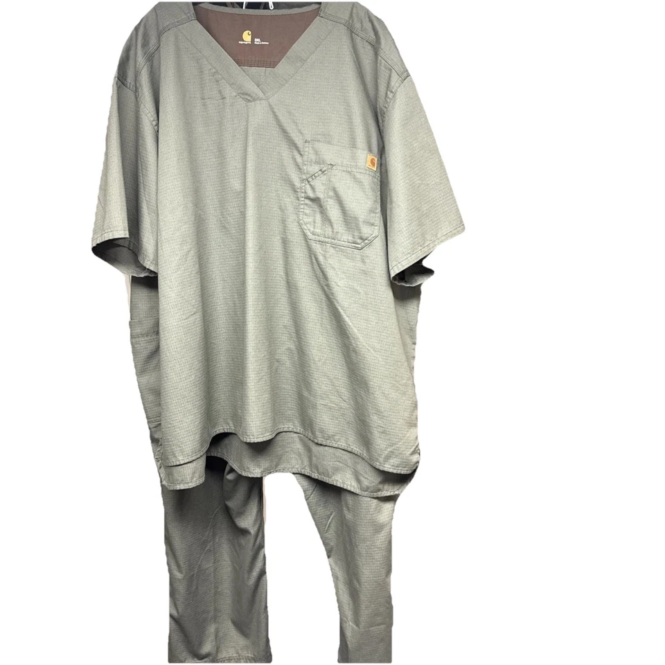 Conjunto Médico Carhartt Olive Ripstop Top: C15108 / Pantalones Carga: C54108 Hombres 3XL 0528 Foto 3 de 4