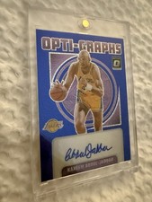 2024-25 Donruss Optic Kareem Abdul-Jabbar Opti-Graphs Choice Blue Prizm Auto /24