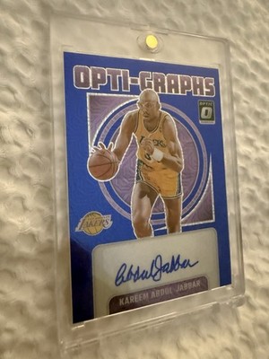 2024-25 Donruss Optic Kareem Abdul-Jabbar Opti-Graphs Choice Blue Prizm Auto /24