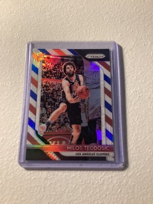 2018-19 Panini Prizm - Milos Teodosic #214 Red White & Blue Prizm
