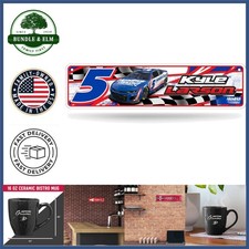 Wall Mount Sign Featuring Kyle Larson No. 5, Ideal for Man Cave Decor