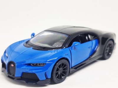 Kinsmart Bugatti Chiron Supersport Cobalt Blue 1/38 Scale Diecast Car