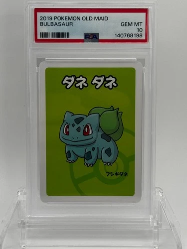 2019 Pokemon Bulbasaur PSA 10 GEM MT Old Maid Card