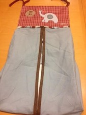 NEW CoCalo Elephant Letter E Nursery Baby Diaper Stacker Blue Red Brown Beige B8