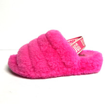 UGG Womens Fluff Yeah Slide Slipper Pink 6 M