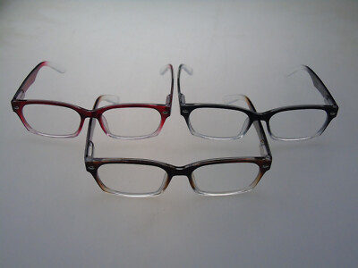 Lesebrille Lesehilfe mit Federscharniere Kunststoff 1,0 bis 4,0  Dioptrien NEU