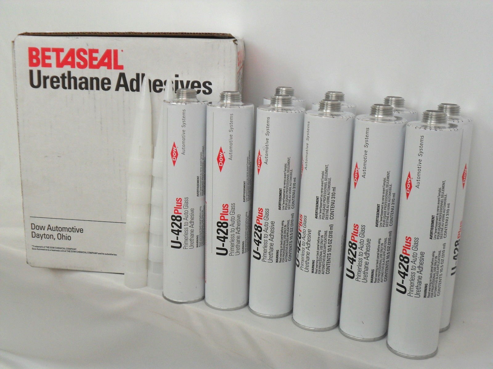DOW U428+ Auto Glass Windshield Urethane Primerless Adhesive Glue Sealant X 10 eBay