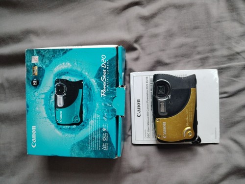 Canon Powershot D20 Digital Camera faulty spares or repair broken for parts