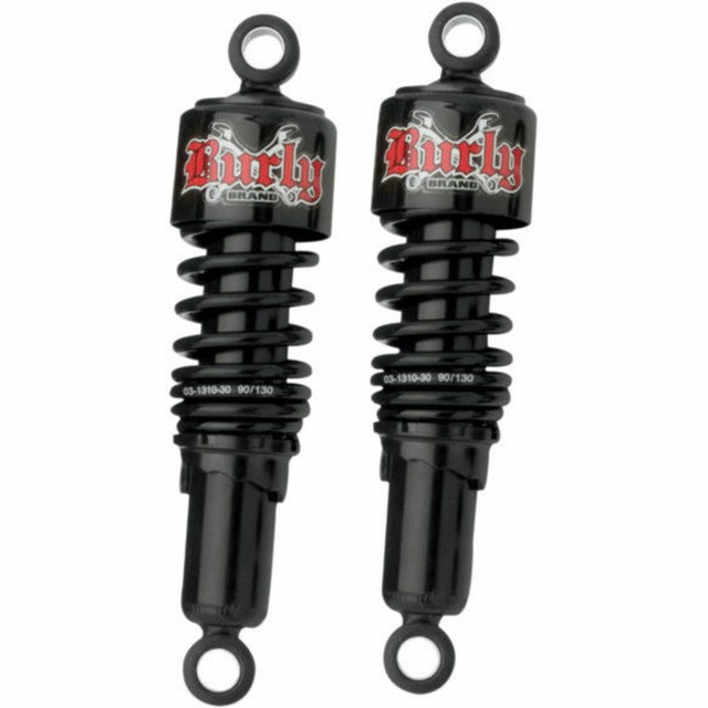 Burly Black 10.5" Slammer Lowering Shocks Pair 882003 Harley Sportster