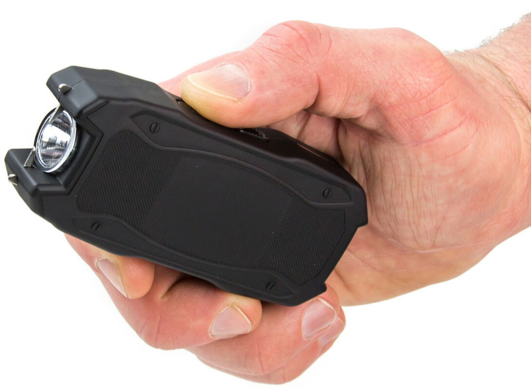 POLICE Stun Gun Burn Pepper Spray Combo Powerful Self Defense 1901 Black eBay