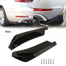 Glossy Black Car Rear Bumper Lip Diffuser Splitter Canard Protector Universal