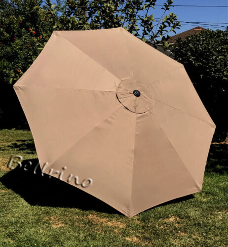 Patio Umbrella Top Canopy Replacement Cover fit 10 ft 8 ribs Tan Color