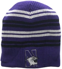 Northwestern Knit Hat Tri-Color
