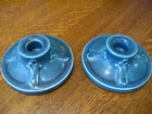 Rookwood Matte Blue Kindlesticks A Pair Mint Condition