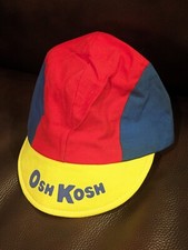 Vtg Oshkosh B'Gosh Kids Toddler Baby Hat USA Red Yellow Blue RARE