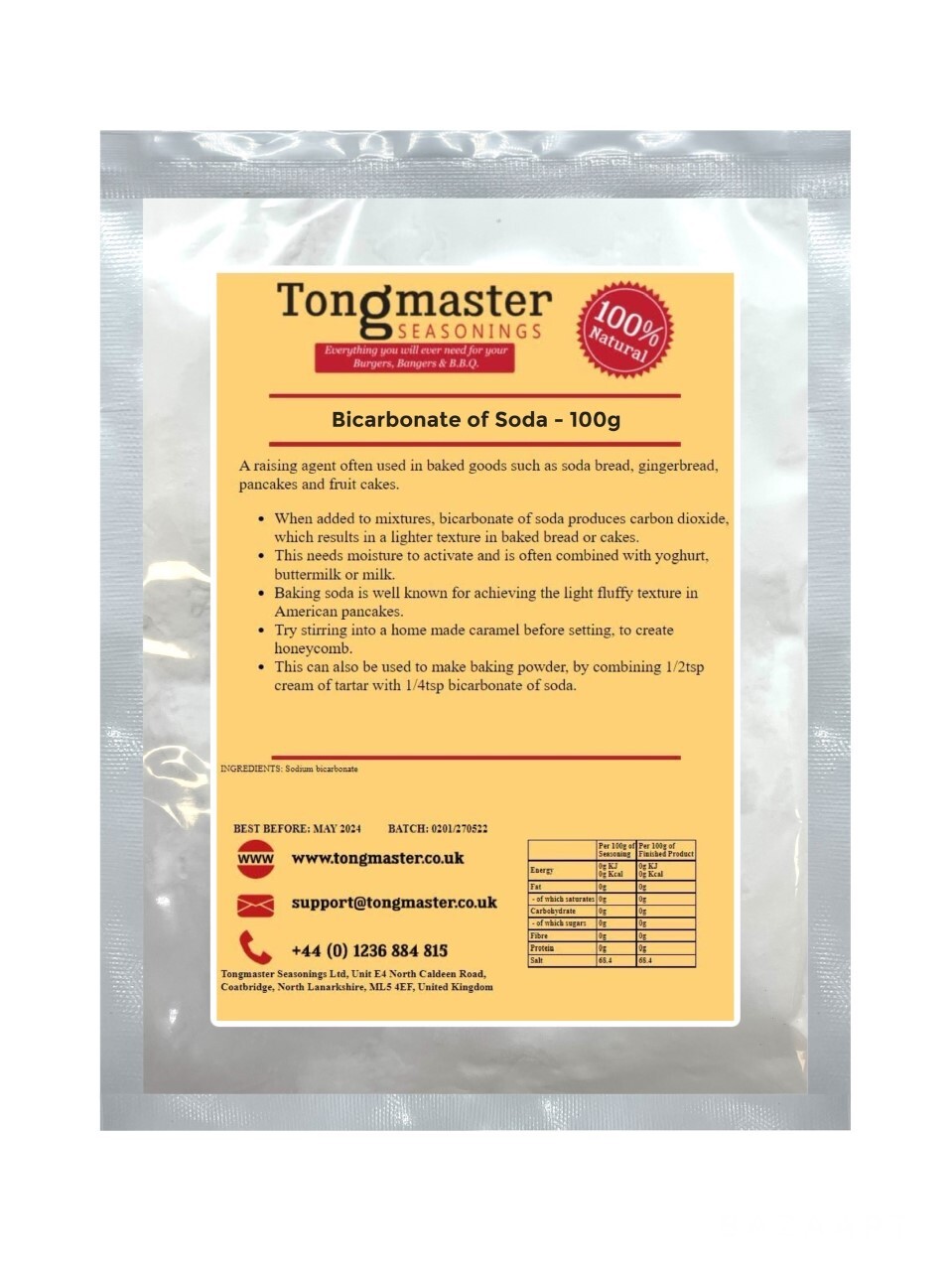 Bicarbonate of Soda - 100g