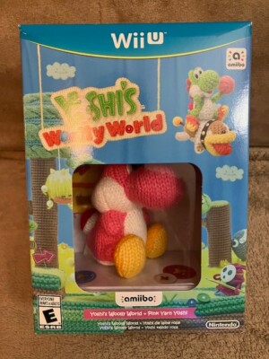Yoshi's Woolly World for Wii U - Amiibo Bundle with Pink Yoshi Amiibo