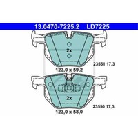 Ate BremsbeläGe BremsklöTze Hinten FüR Bmw 3Er Touring E91 320D 325D E90 325I
