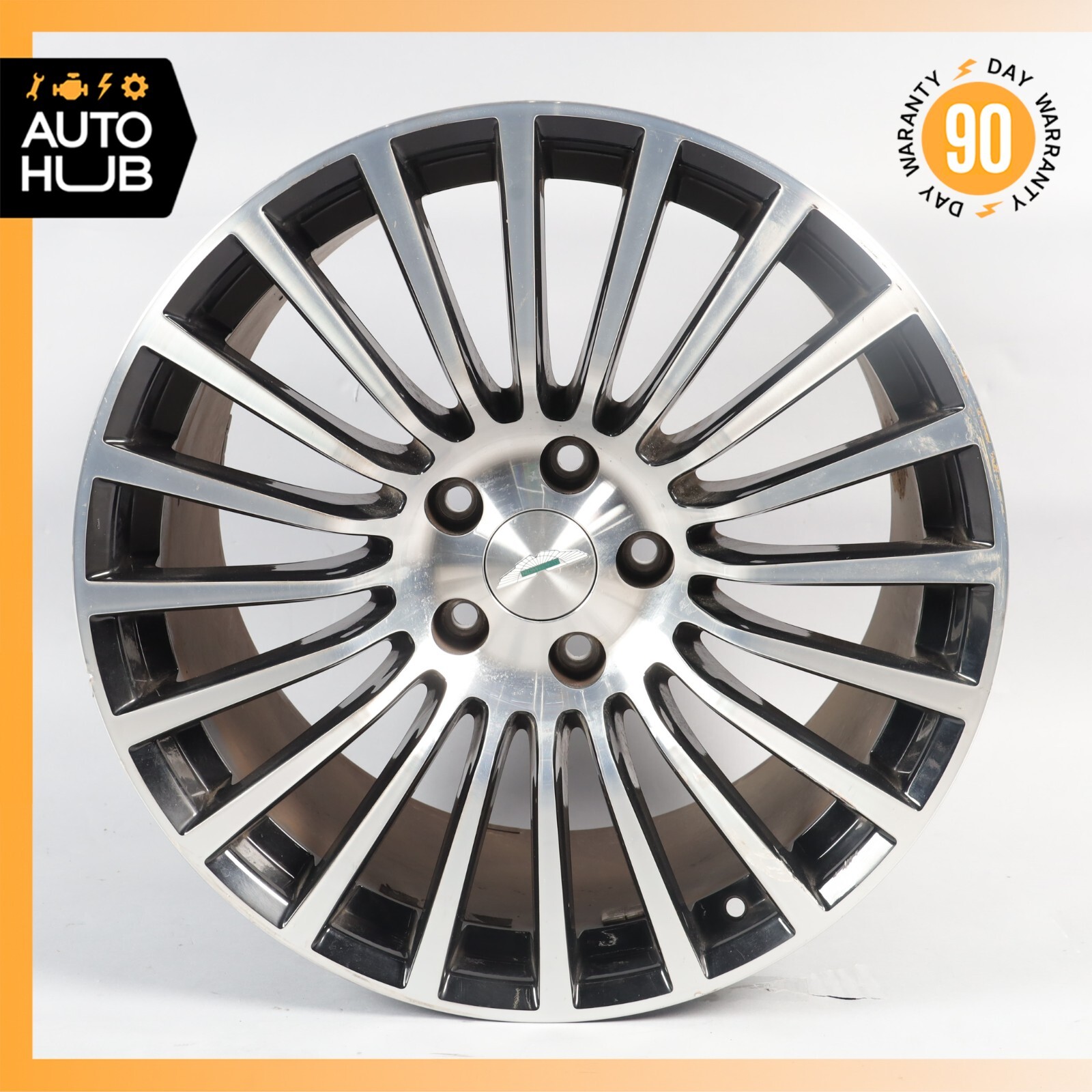 10-19 Aston Martin Rapide 11 x 20 20" Rear Wheel Rim Black Diamond Turned OEM