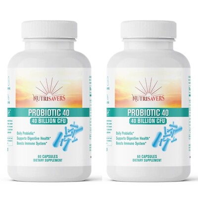 California Essential Probiotic 40B CFU Digestive Immune Support 120 Capsules