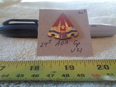 24th Air Defense Artillery Group V21 Unit Crest, DI, DUI (DRAW#H4)