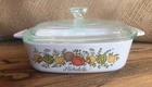 Vintage Corning Ware A-1-B 1 Liter Casserole Dish Spice of Life L'Echalote & Lid