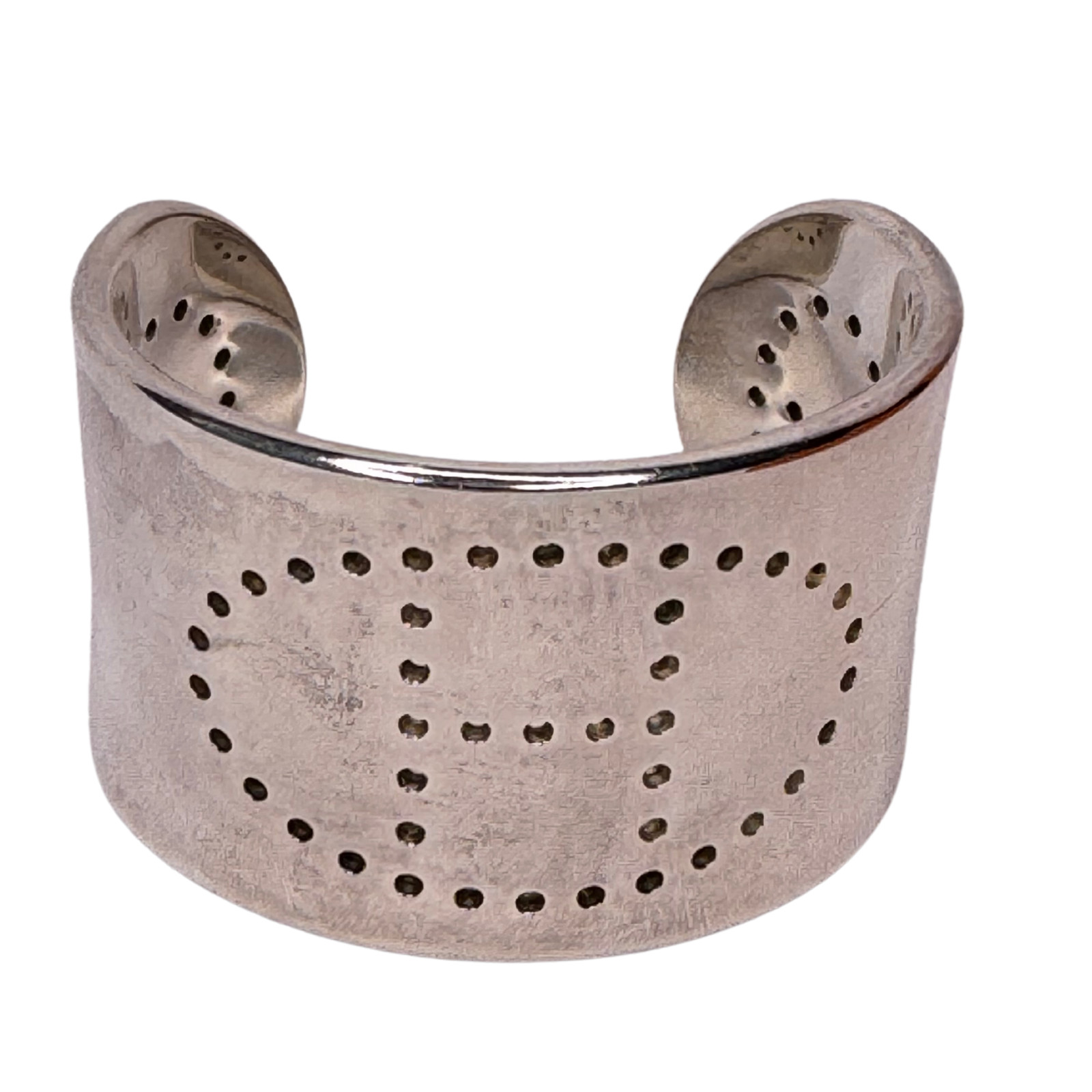 Hermès Sterling Silver 925 Eclipse Cuff Bracelet - image 1