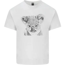 Koala Bear Sketch Ecology Environment Mens Cotton T-Shirt Tee Top
