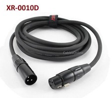10ft Kirlin XLR Male to Female 20AWG Microphone Audio Extension Cable, XR-0010D